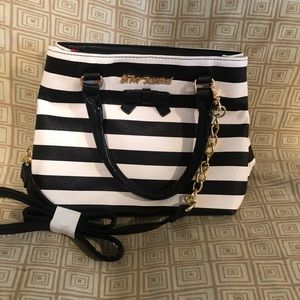 Betsey Johnson striped purse